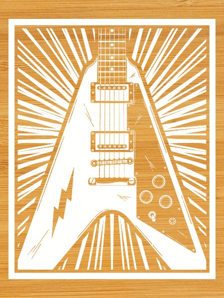 Electric Guitar Silhouette