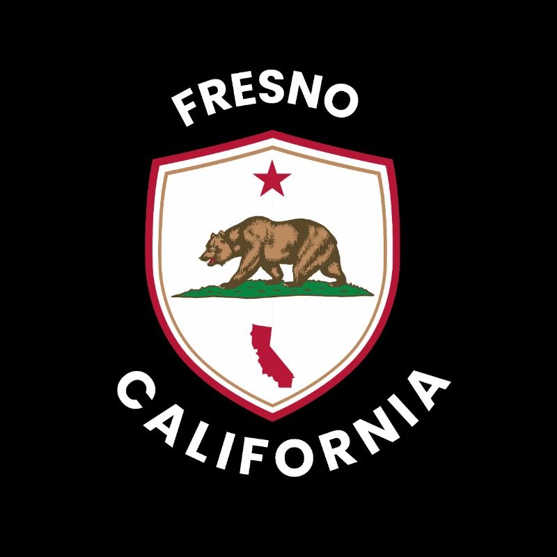 Fresno Shield Bear Emblem