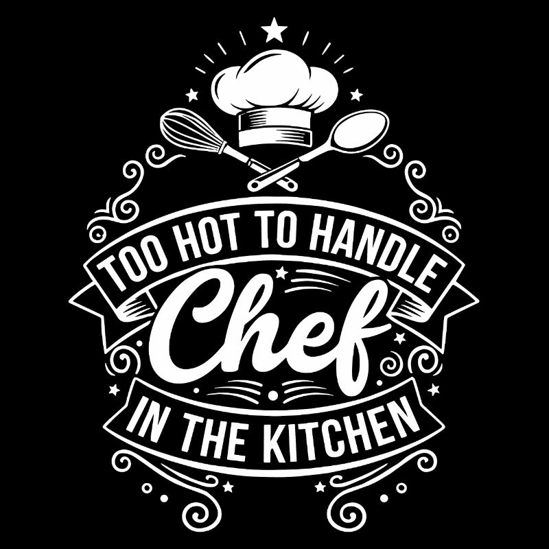 Cuisine à motif de chef chaud