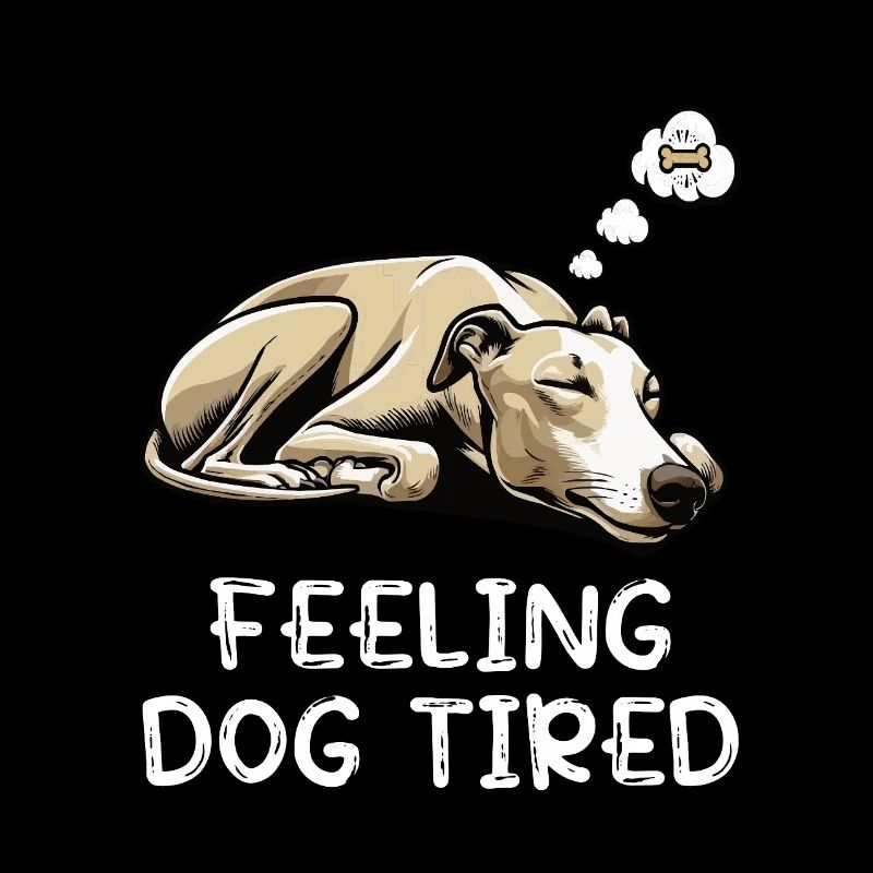 Se sentir fatigué Whippet Whippets Lévriers