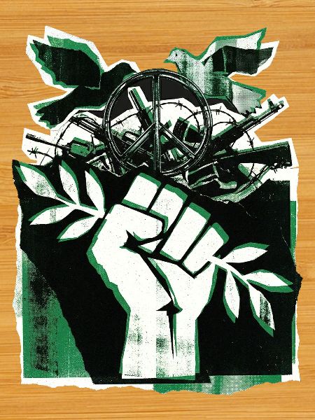 Gegen Krieg Frieden Faust