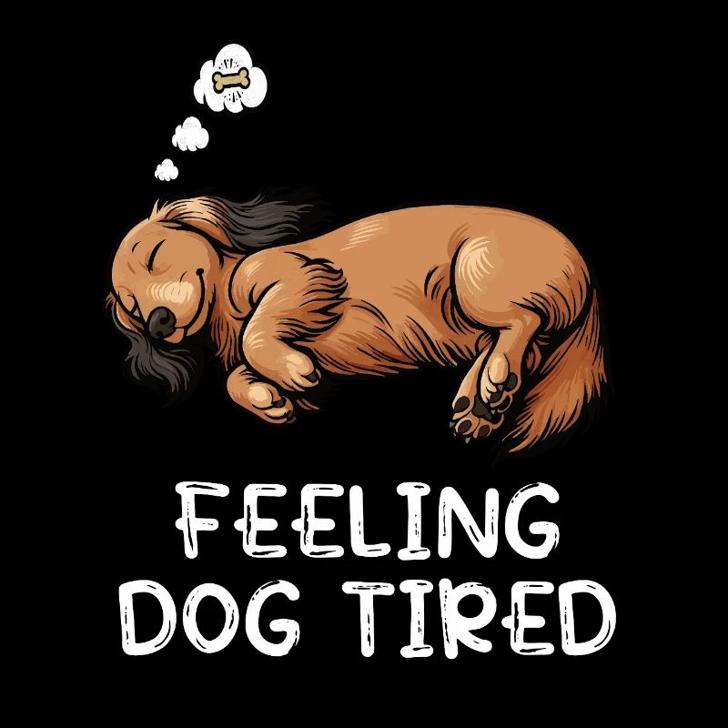 Se sentir fatigué par chien Teckel