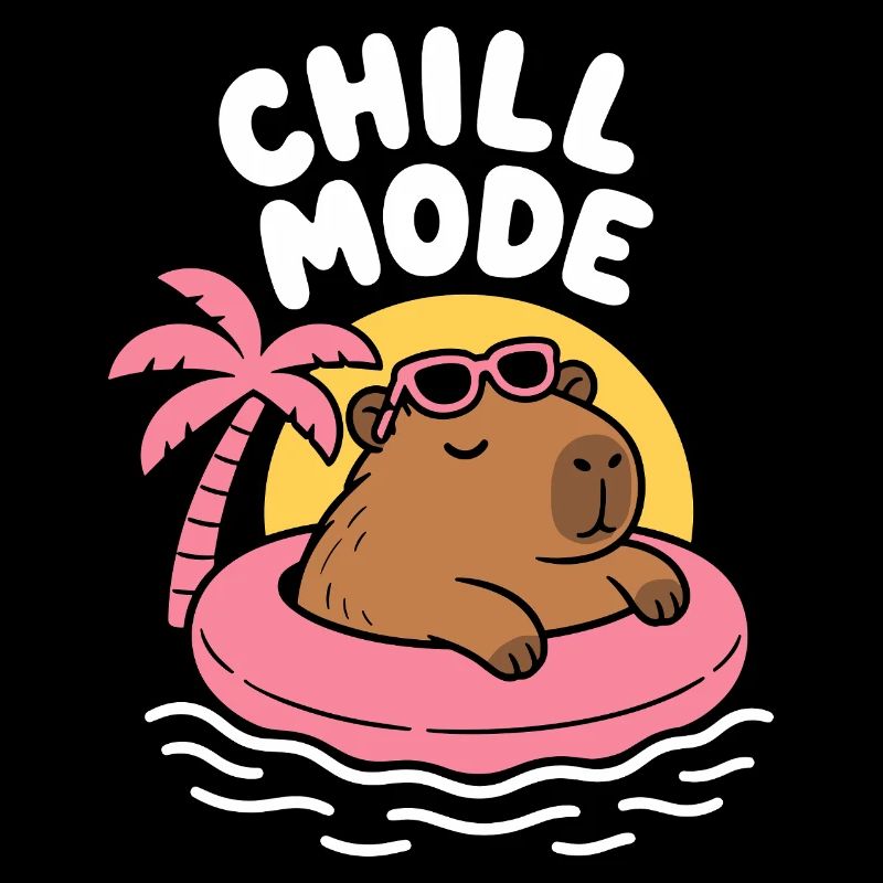 Chill Mode Floating Capybara