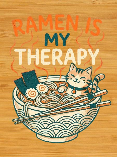 Ramen Therapy Cat