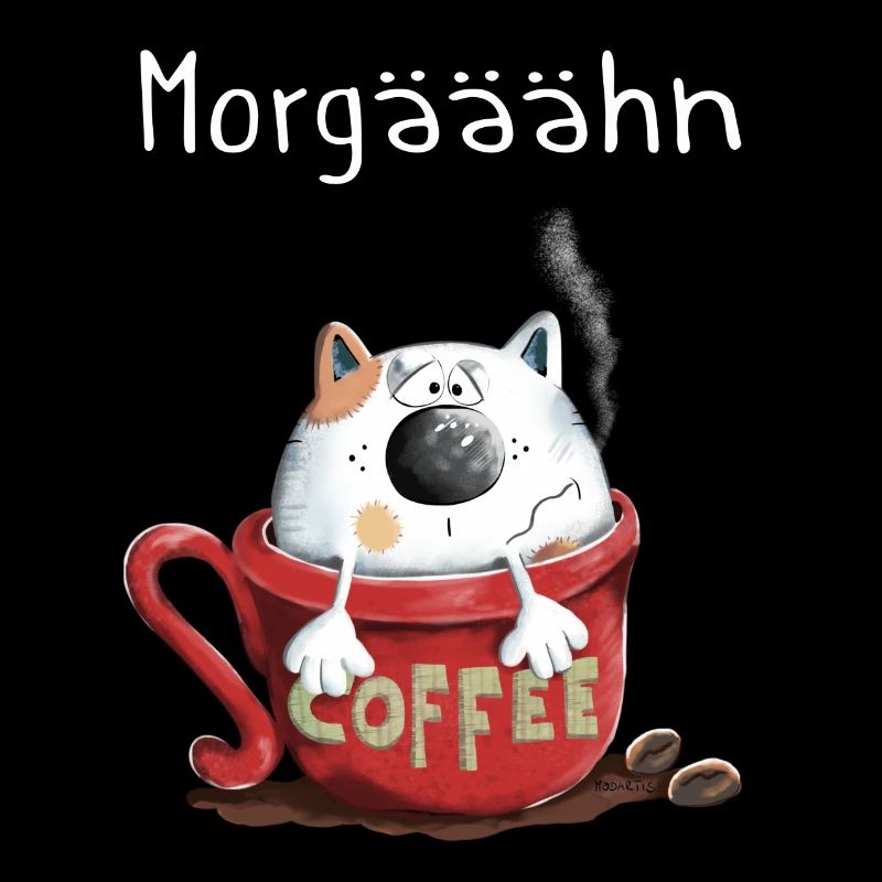 Morgähn Kaffee - Katze - Comic