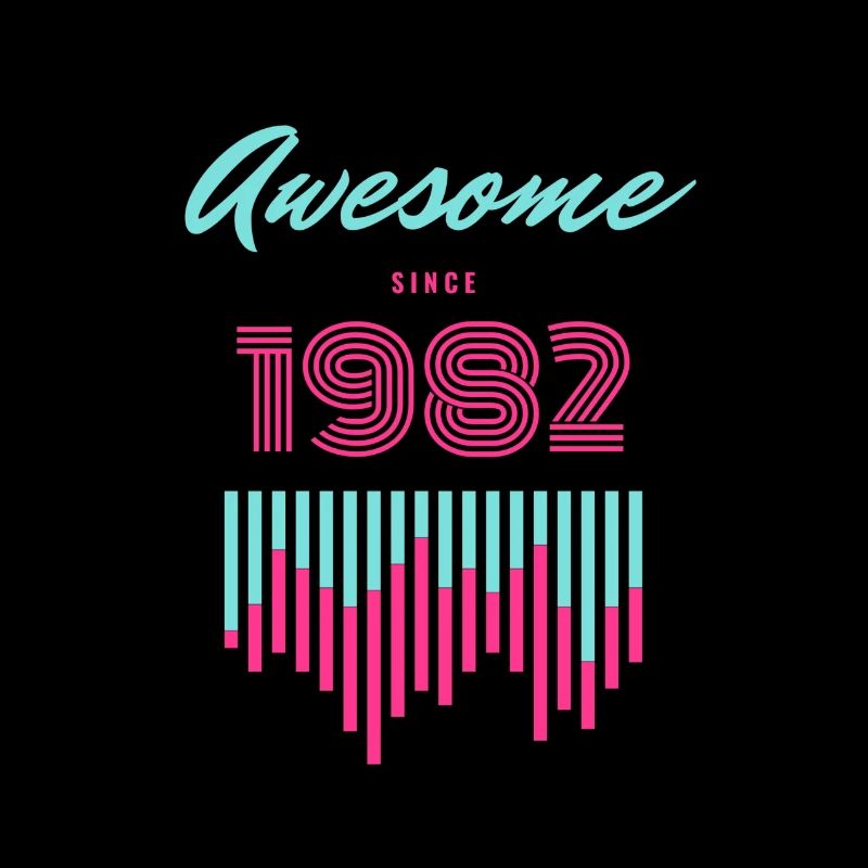 Awesome Since 1982 Neon Pulse
