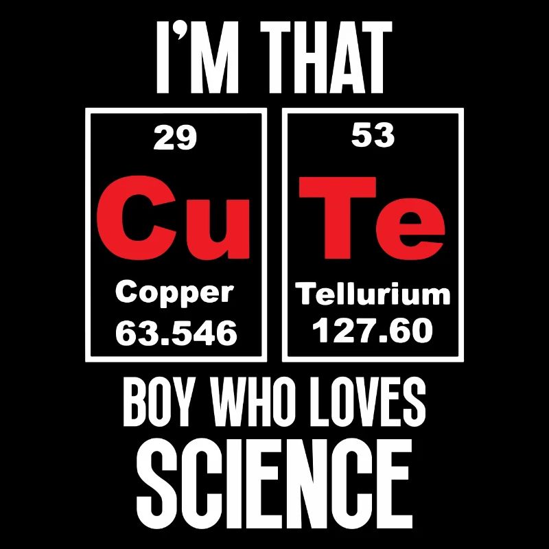 Je suis ce garçon mignon qui aime la science