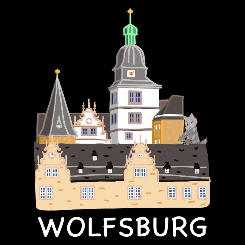 Wolfsburg, Castle, Germany, Hand Drawing