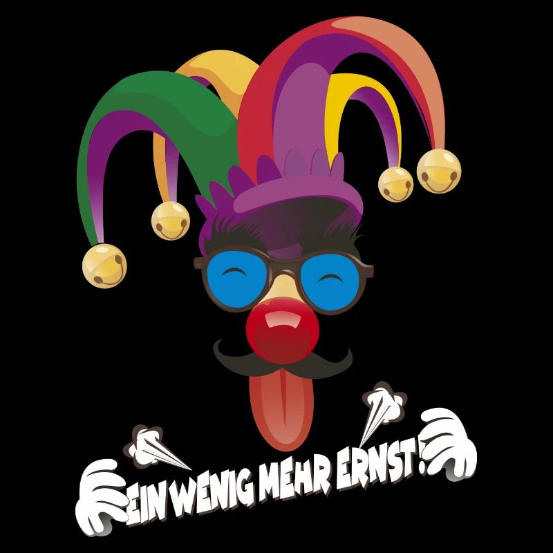Bunter Jester mit Gläsern