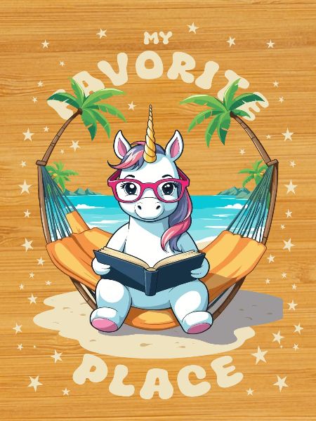 Einhorn mit Buch