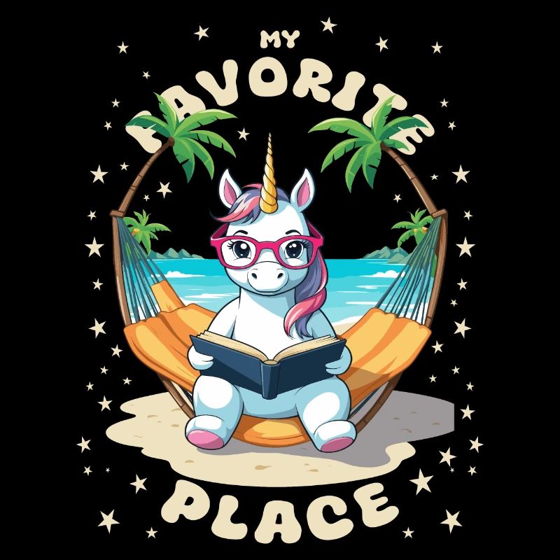Unicorn with book