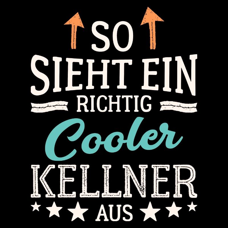 So sieht ein richtig cooler Kellner aus Bedienung