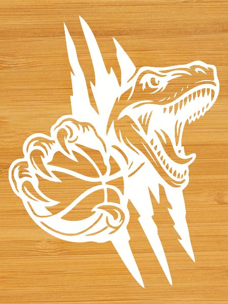 Brüllender Raptor-Basketball