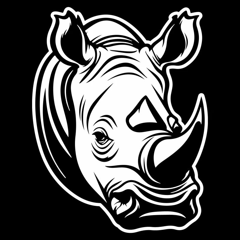 Tête de rhinocéros