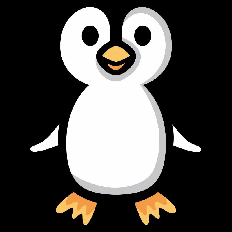 Illustration de pingouin de dessin animé mignon