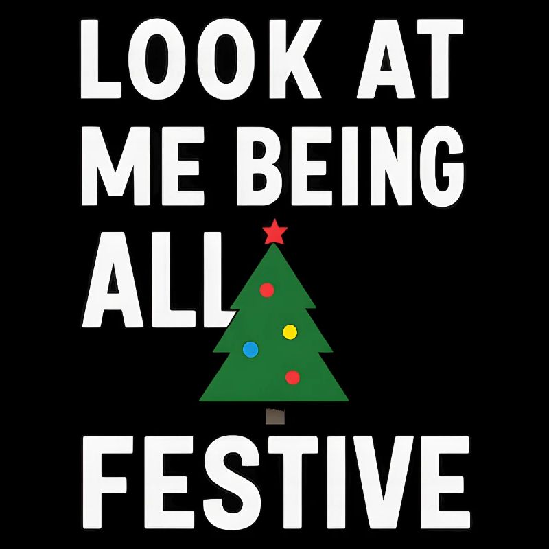 Regarde-moi être tout festif, arbre de Noël