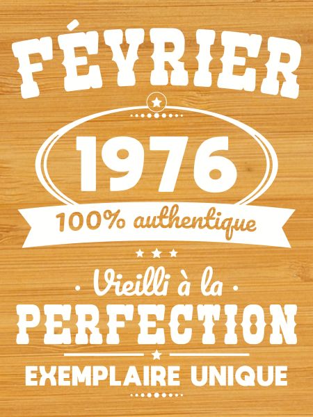 50-jähriges Jubiläum – Februar 1976 Perfektion