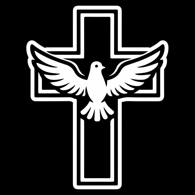 Colombe croix chrétienne
