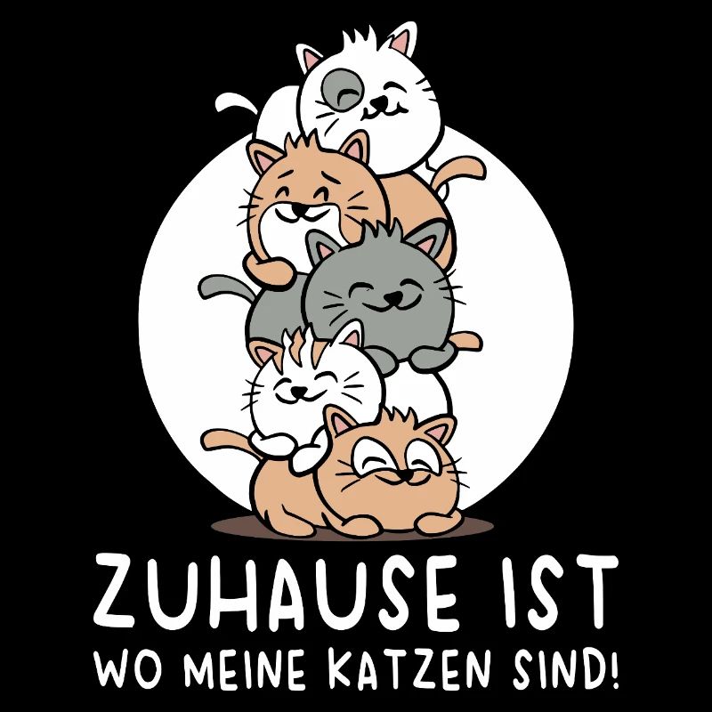 Katze Katzenhalter Katzen Spruch Geschenk 