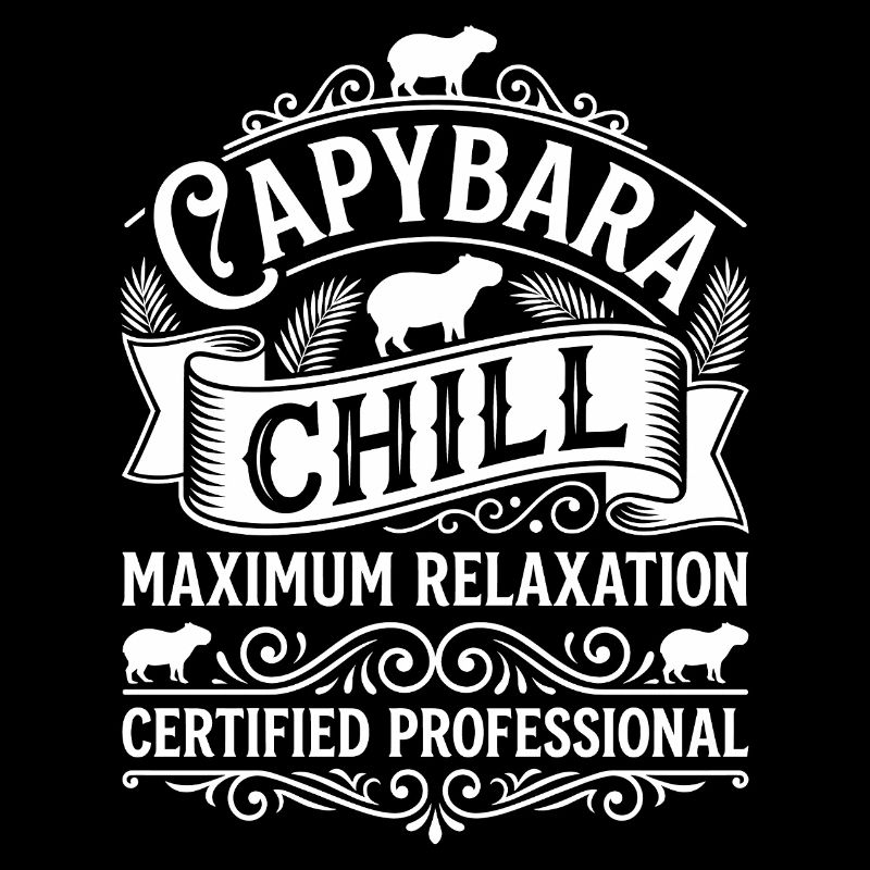Ornement de chill capybara