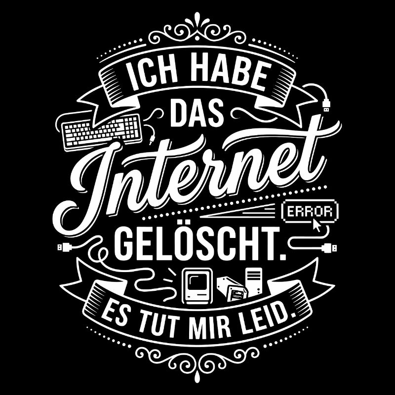 Internet Deleted Motif Typography