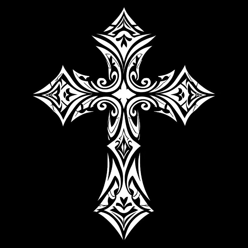 Croix tribale ornée