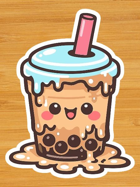 Kawaii Boba Drop Mug Bubbletea