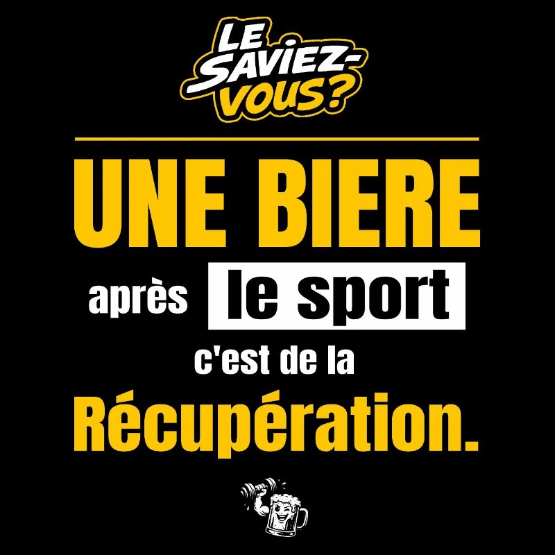 Une bière après le sport c'est de la récupération