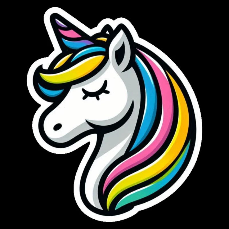 Einhorn Comic schlafend