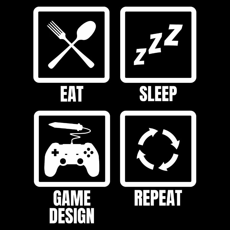 Manger le sommeil Conception du jeu Répéter
