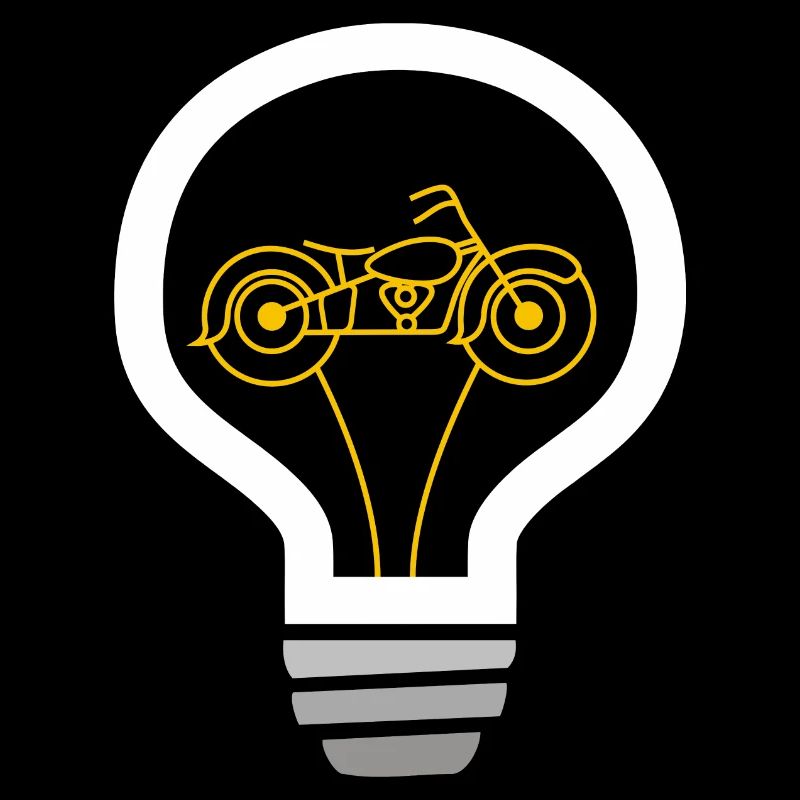 Motorcycle inside bulb