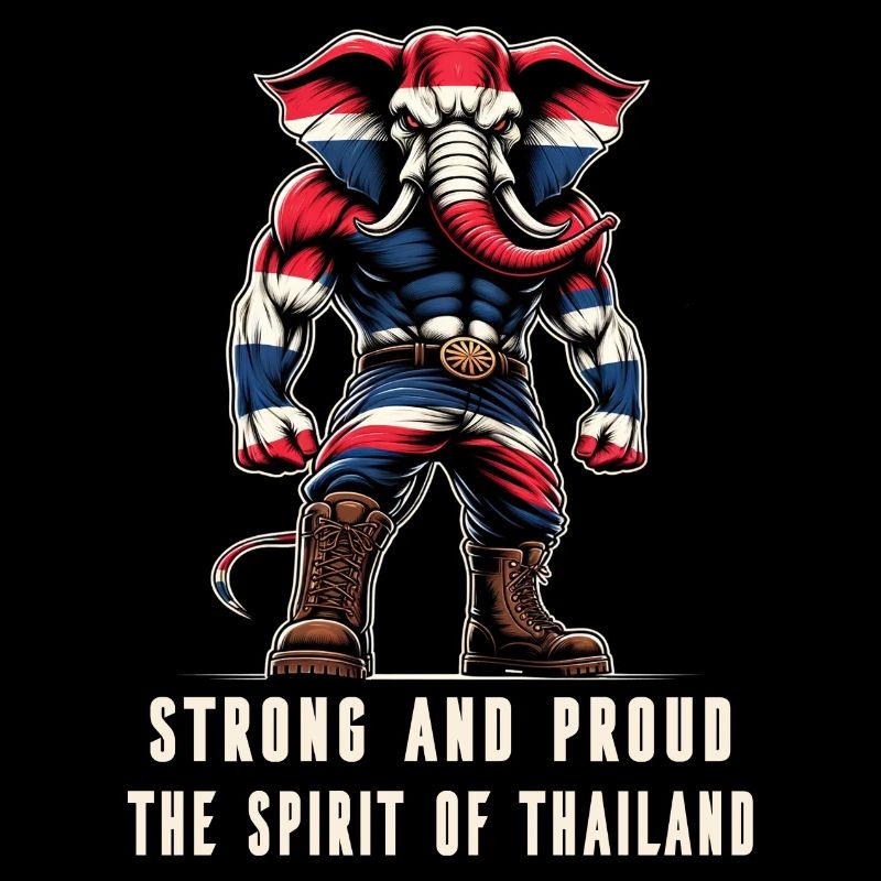Drapeau de la Thaïlande, éléphant