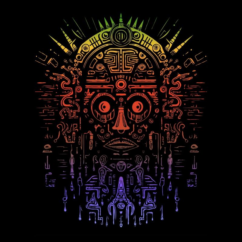 Azteken-Maske