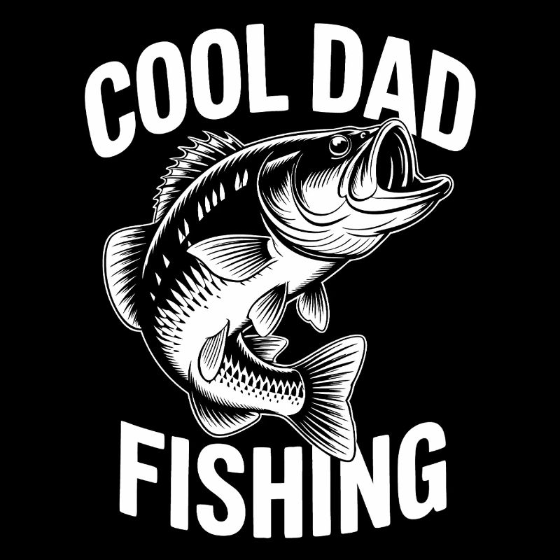 Conception de pêche cool pour papa