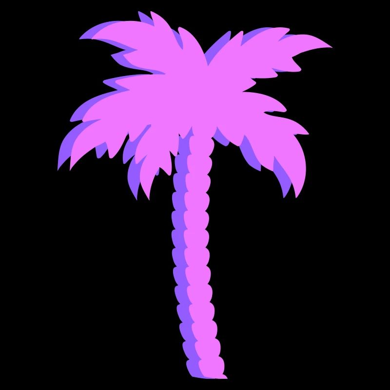 Lila Palmen Gradient