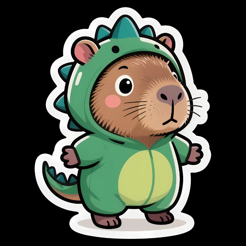 Capybara Dino Dinosaur