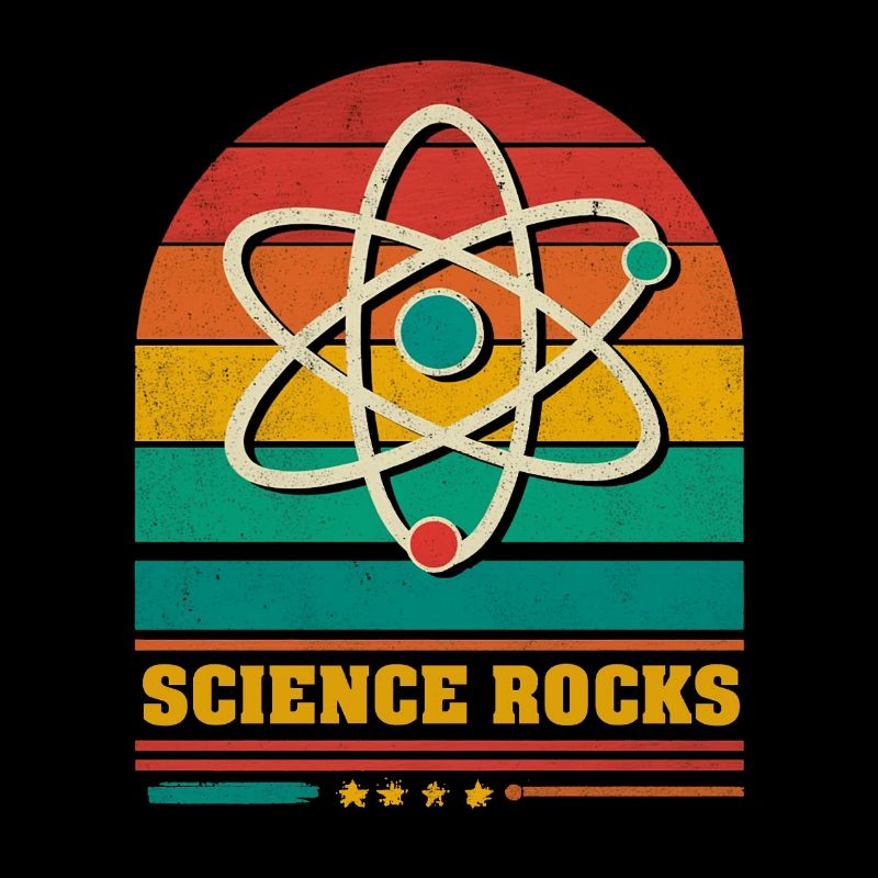 Wissenschaft im Regenbogen-Atom