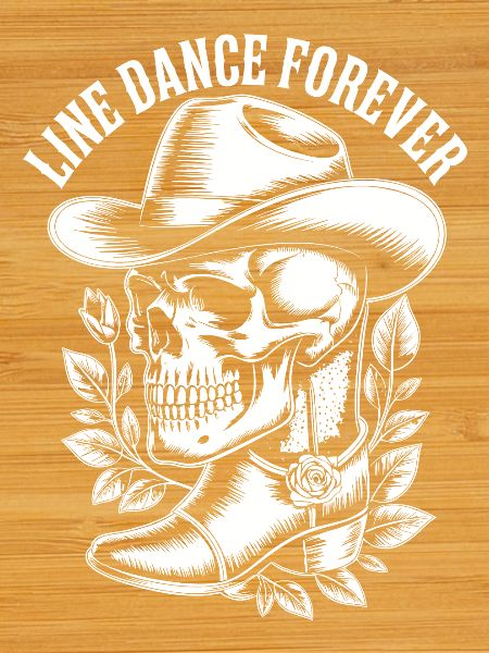Line Dance Forever Skull