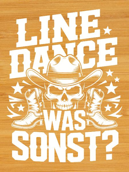 Line Dance Skull Cowboy