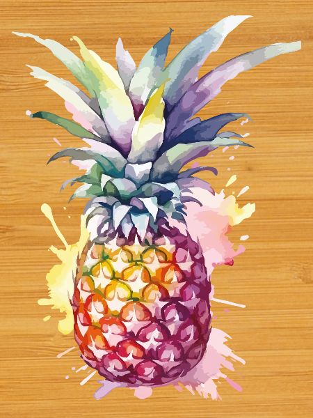 Aquarelle à l’ananas