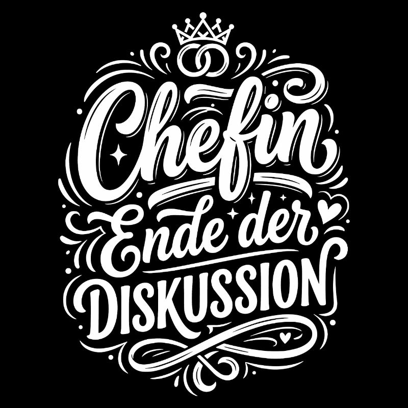Chefin Ende der Diskussion Design