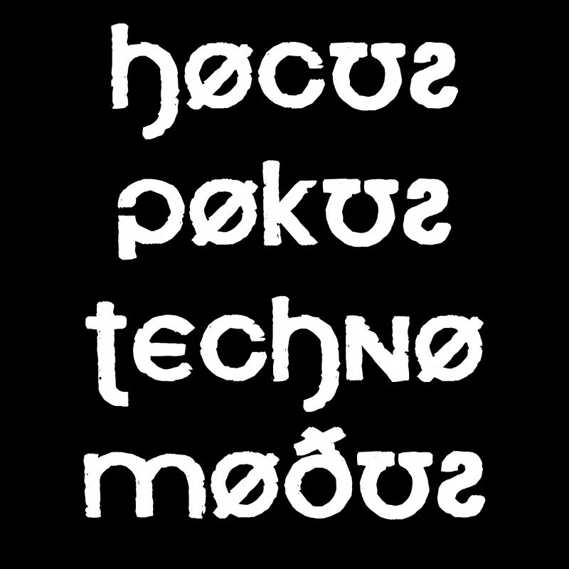 Hocus Pocus Techno Modus Font