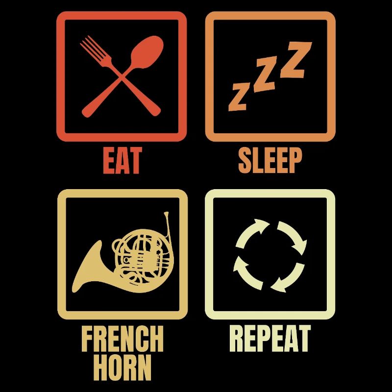 Mange Dorme, cor français, répéter