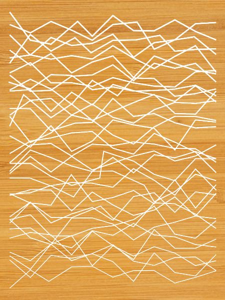 Ondulations chaotiques de lignes