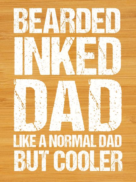 Bearded inked dad