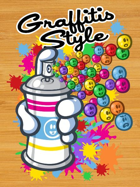 Graffitis cartoon style