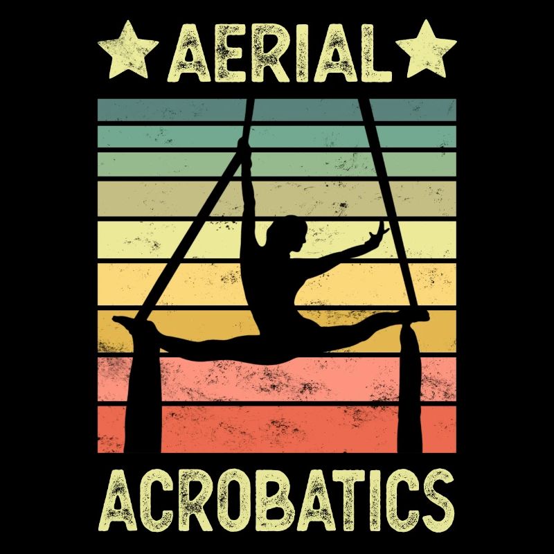 Aerial acrobatics vertical cloth