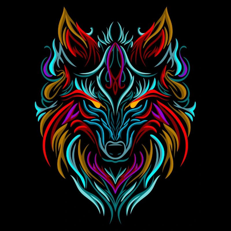 Wolf Tattoo Bunt