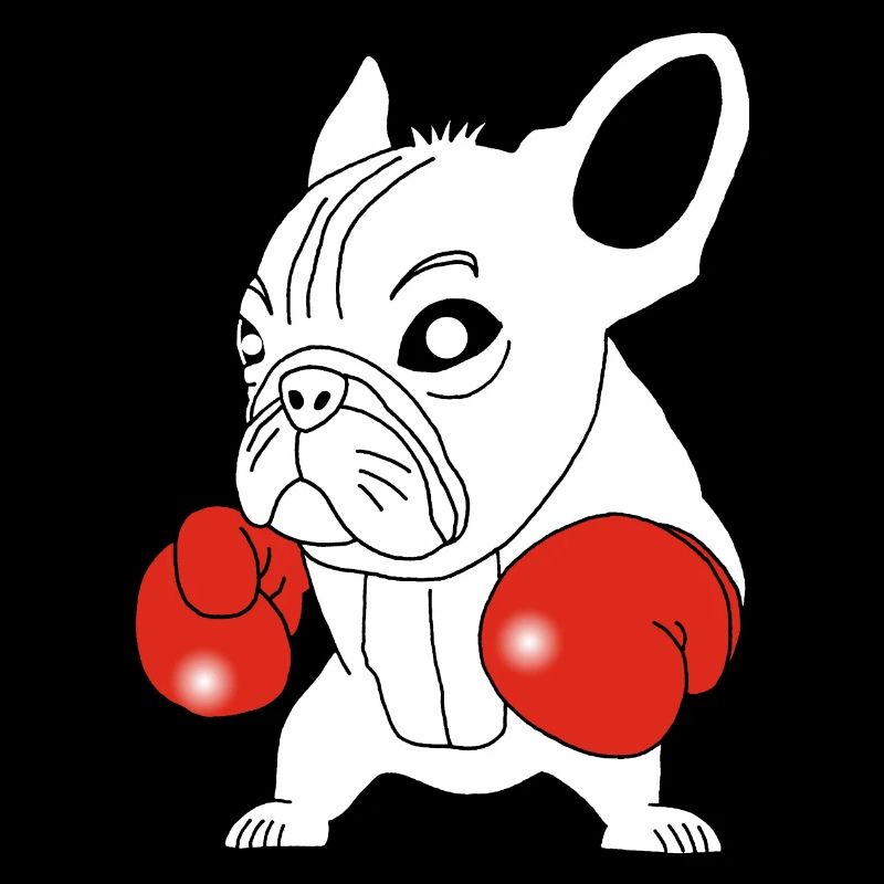 White Dog Boxer