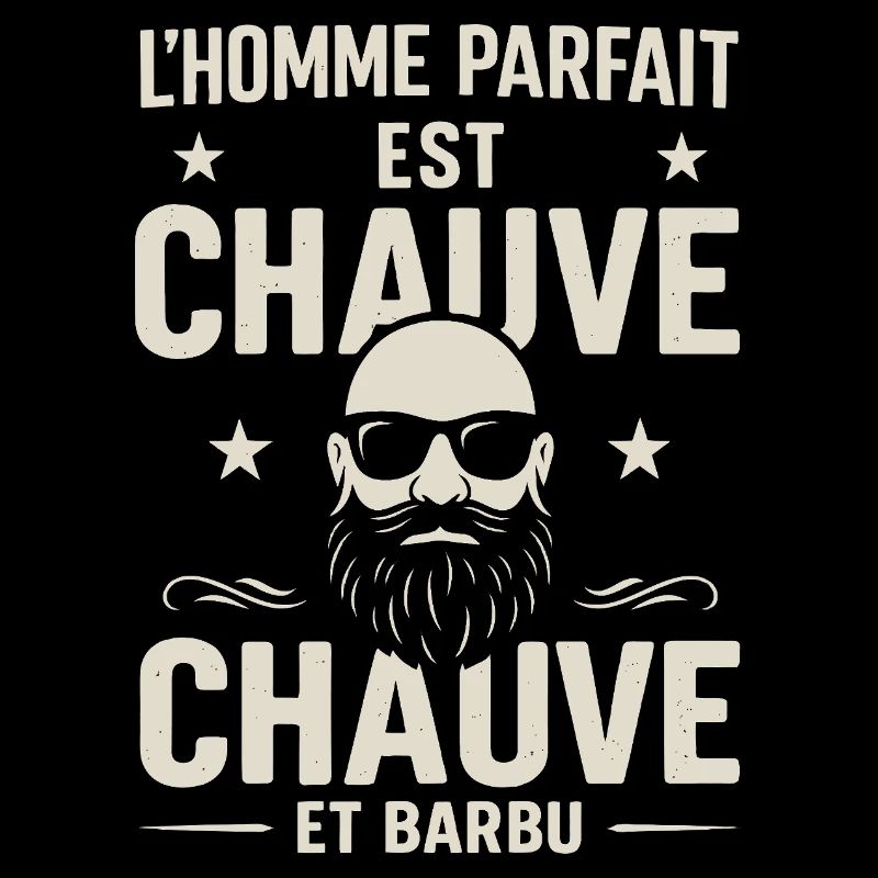 Der perfekte Mann hat eine Glatze und einen Bart